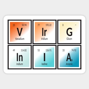 Virginia State | Periodic Table Sticker